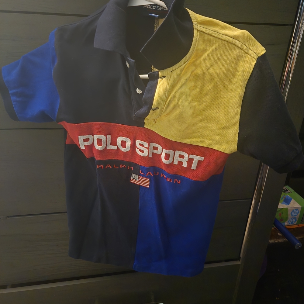 Polo by Ralph Lauren Kids Blue and Yellow Polo Shirt